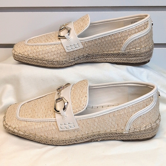 VINCE CAMUTO cream Marynis Natural Woven Loafers Size 61/2 NWOB - Picture 5 of 8